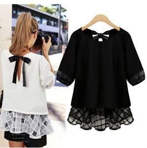 🌹Blouse w/Shear Panel🛍